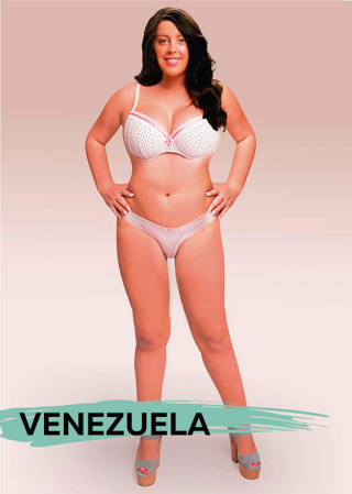Illustration for article titled Una mujer y 18 retoques de Photoshop: asĂ se percibe la belleza en cada paĂs